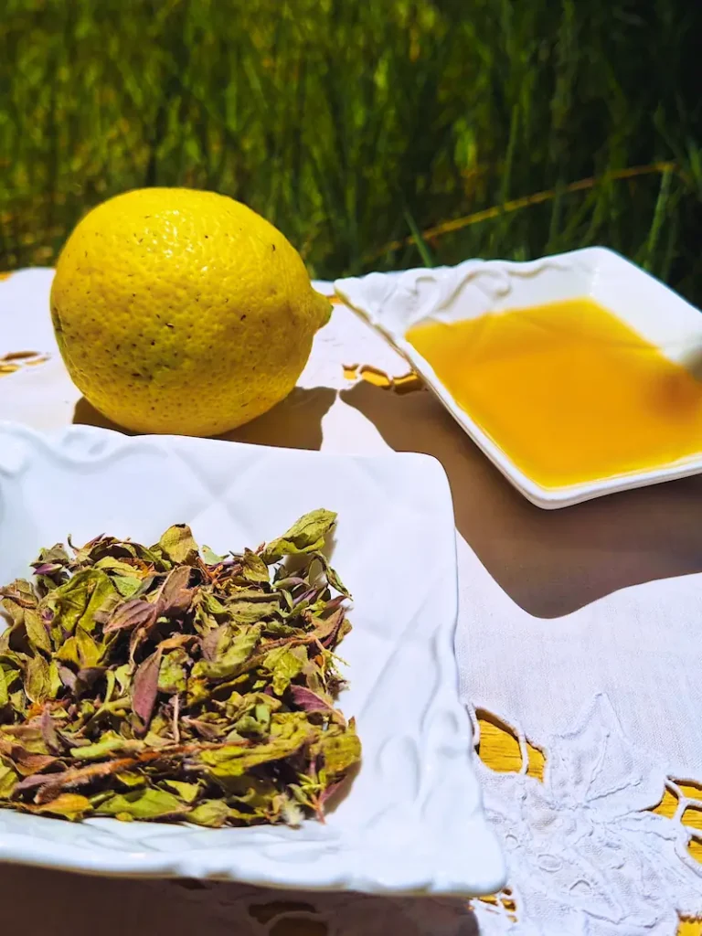 Ingredients of the lemon sardines recipe